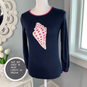 Crown & Ivy Sweater with Shell and Checked Back